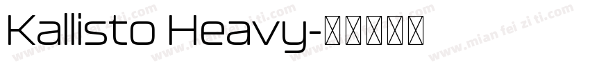 Kallisto Heavy字体转换
